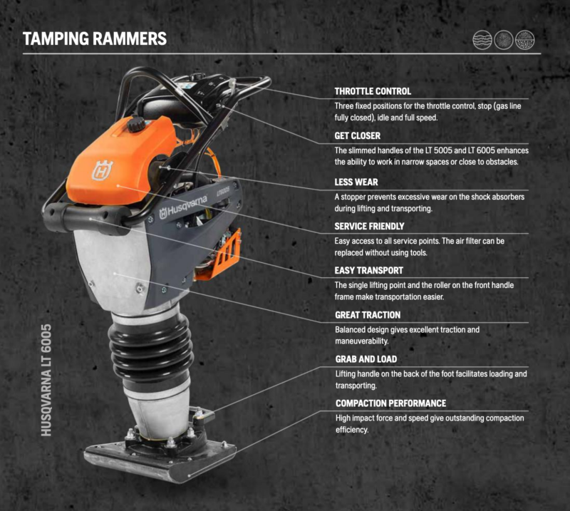 Husqvarna LT Tamping Rammers