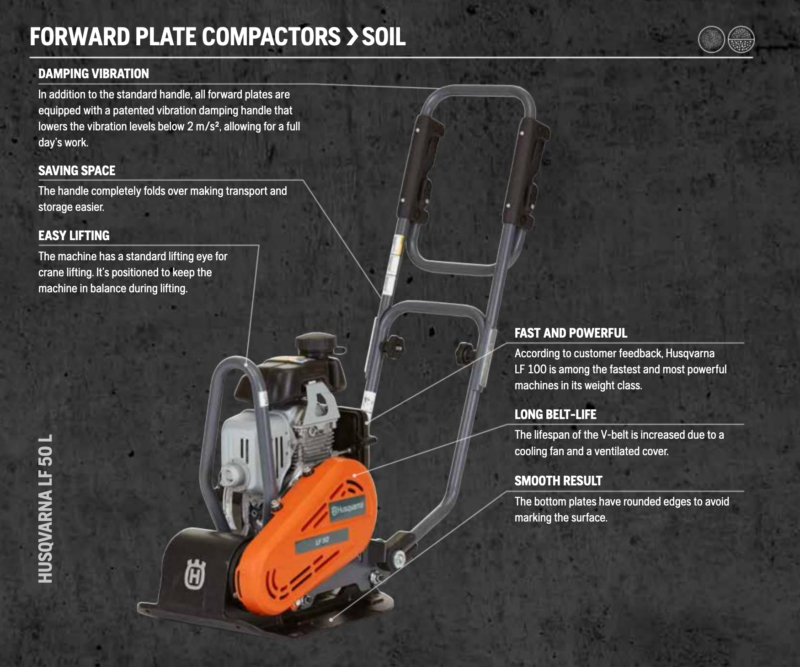 Husqvarna Forward Plate Compactors