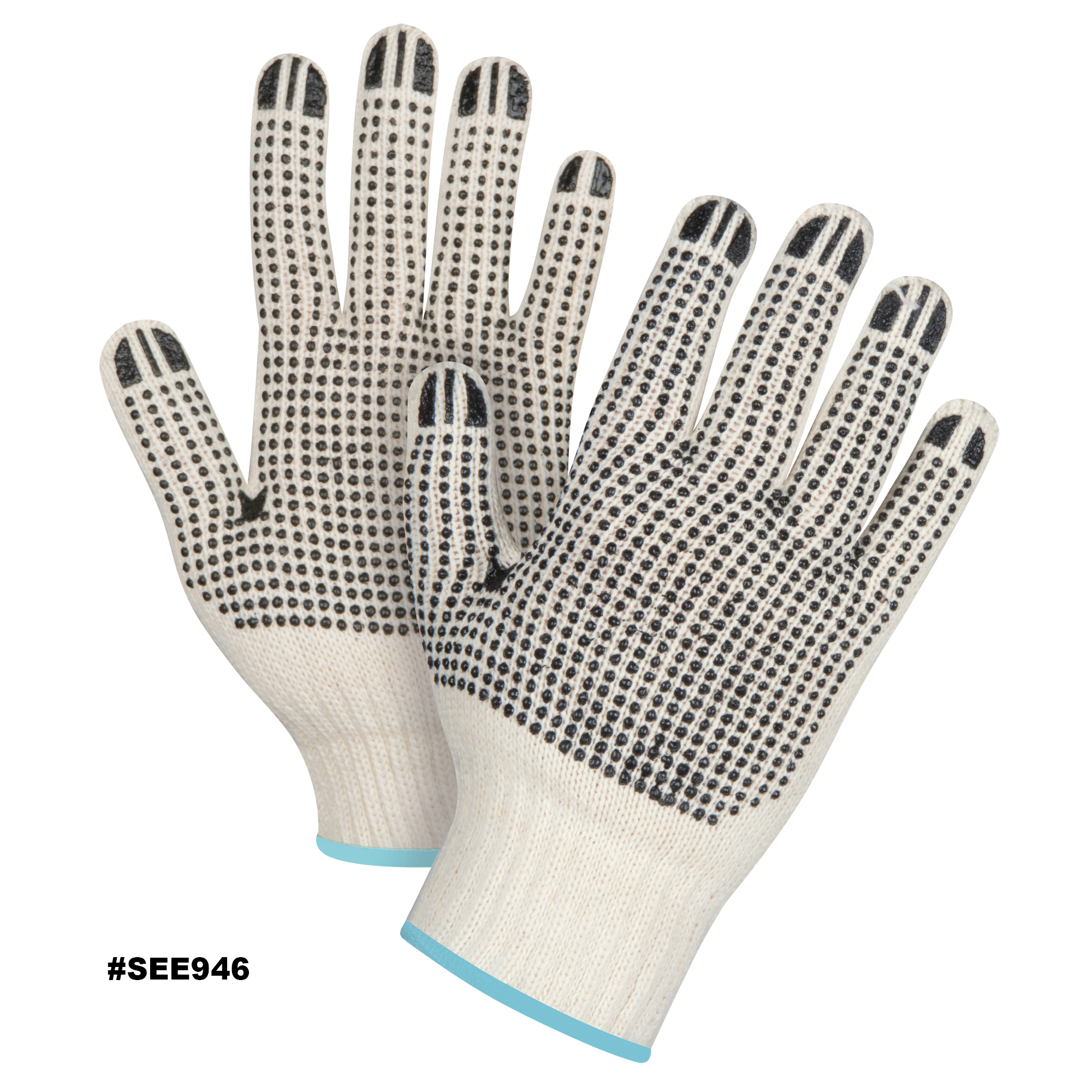 Zenith Dotted Gloves, Poly/Cotton, Double Sided, 7 -Guage, X-Large SEE946 | Zenith Safety Products Colour, sizing or style depicted in some photos may not be exactly as described. Please check your product description carefully before placing your order. Dotted Gloves, Poly/Cotton, Double Sided, 7 -Guage, X-Large Model: SEE946