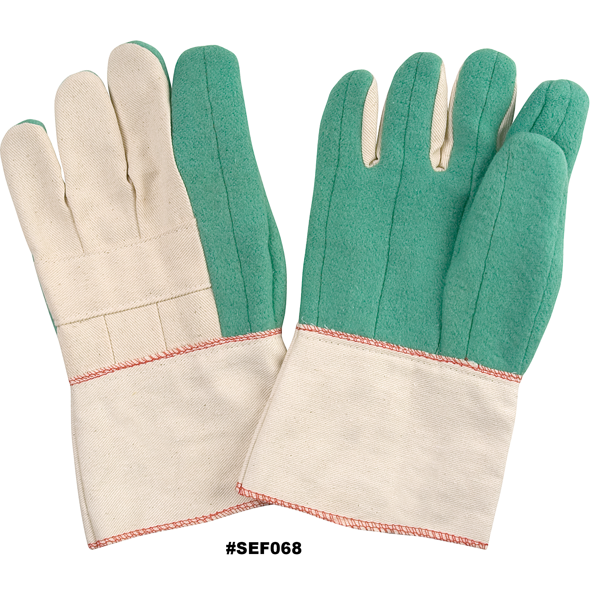 Zenith Hot Mill Gloves, Cotton, X-Large, Protects Up To 482° F (250° C) Model: SEF068