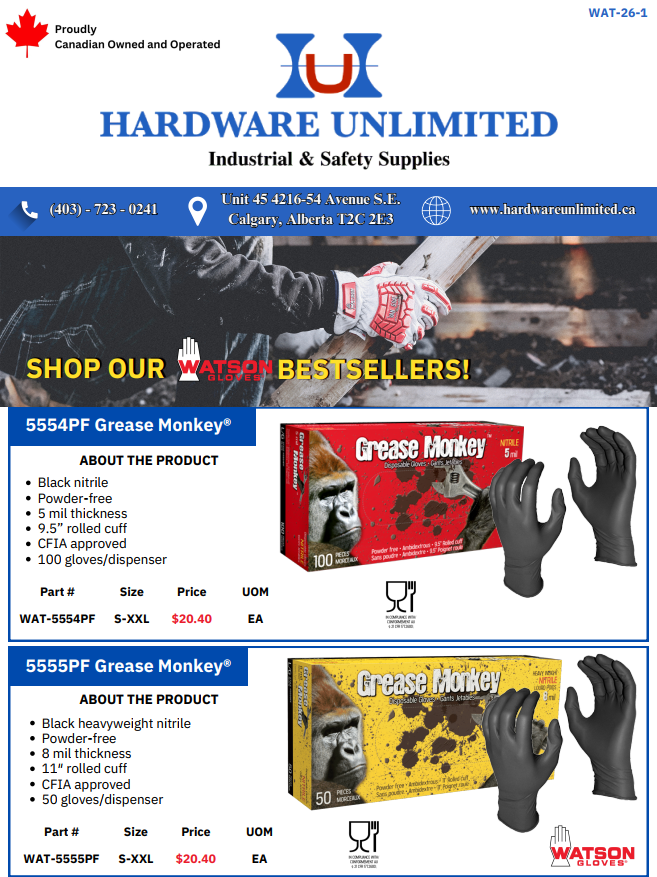 Industrial fan sale flyer – Hardware Unlimited Calgary